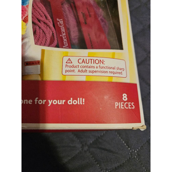 American Girl Crafts Pom-Pom Scarves Craft Kit Pink Green One Size (NEW) - Picture 3 of 7